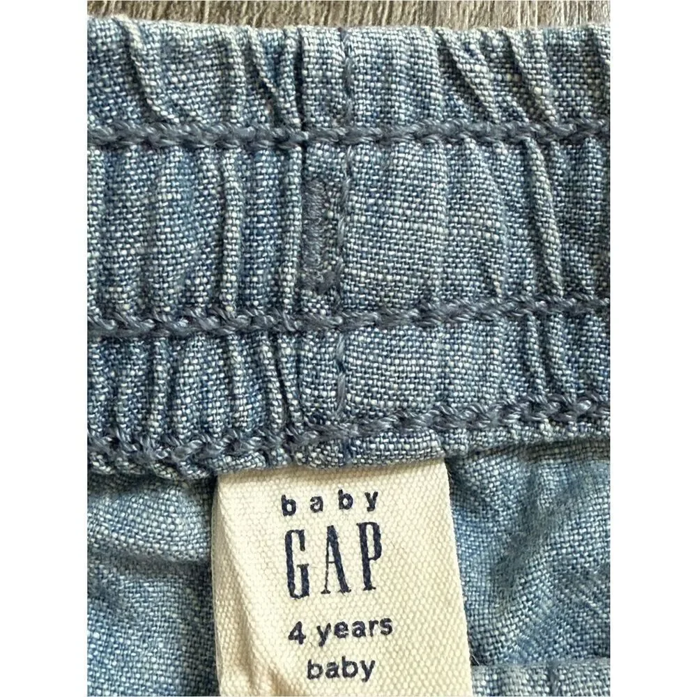GAP Baby Elastic Waist Pull On Cotton Shorts 4 Years